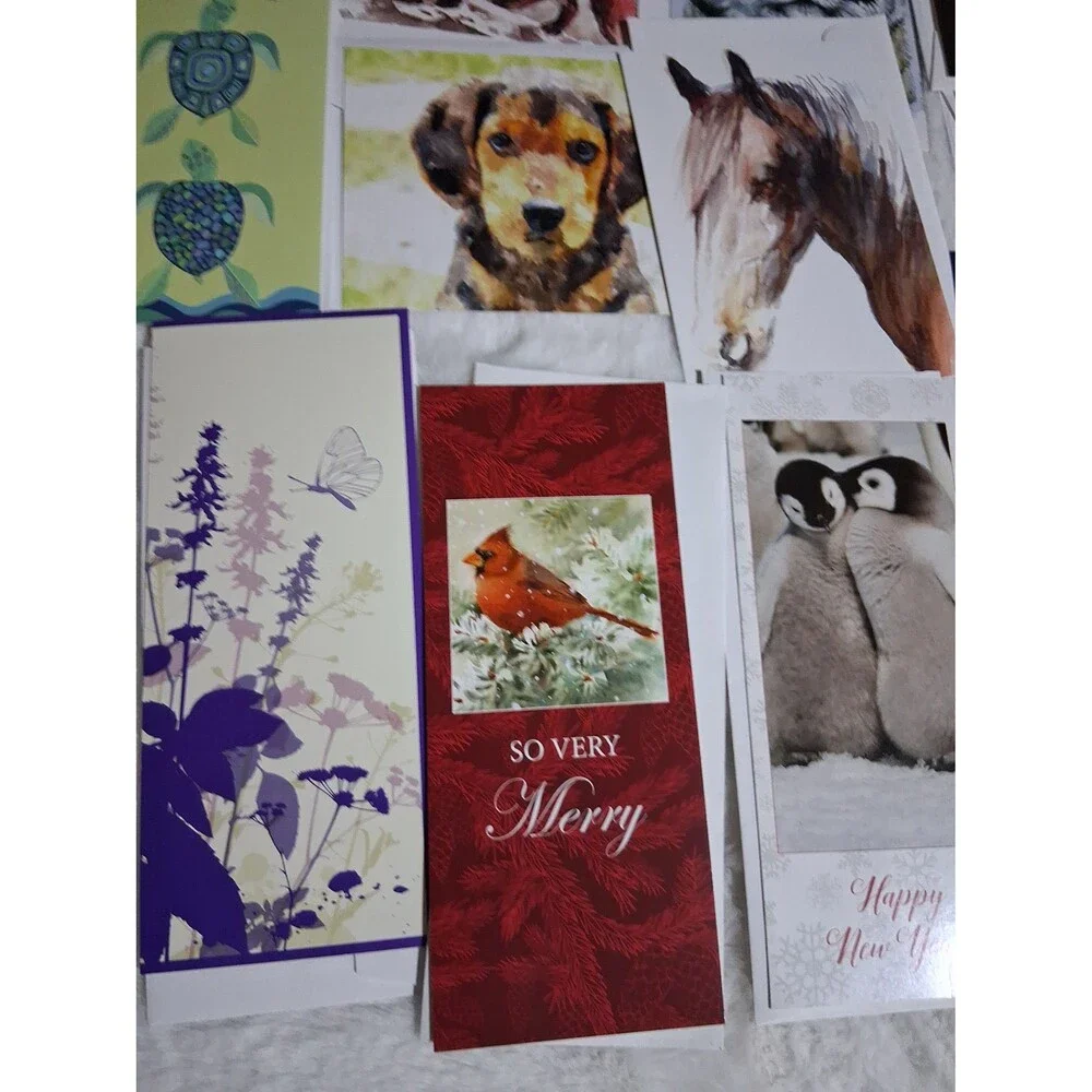 Vintage greeting cards/envelopes National geographic, world wild life, 26 pieces